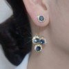 Luna Petal Zirconia Earrings | Hypoallergenic Gold-Plated Sparkle