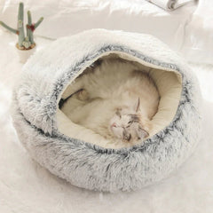 Lunara — Plush Cat Bed with Joint Support and Cozy Design