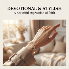 Marian Medallion Bracelet | Gold-Plated Copper Filigree Faith Jewelry