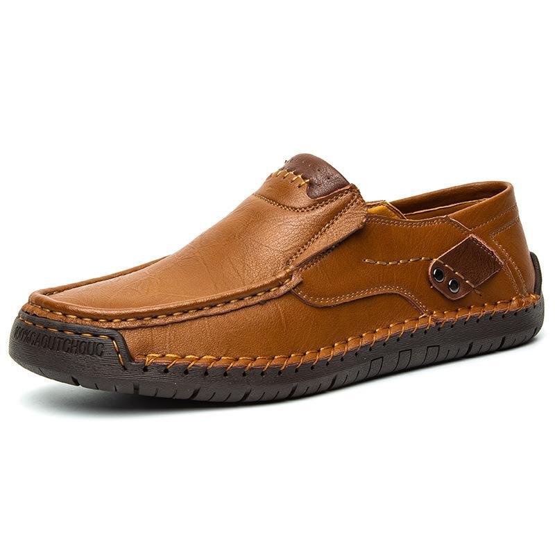 Marlo Leather Slip-On Shoes | Padded Insole, Easy Everyday Wear