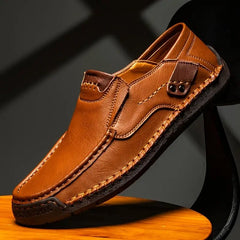 Marlo Leather Slip-On Shoes | Padded Insole, Easy Everyday Wear