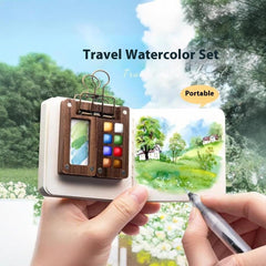 Mini Watercolor Color Box Portable Portable Small Picture Book