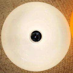 Modern Glass Wall Sconce Lamp with Dimmable LED – Unique Donut Design