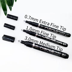 Molten Shine Metallic Marker Pen | Reflective Ink For Smooth Multi-Surface Art