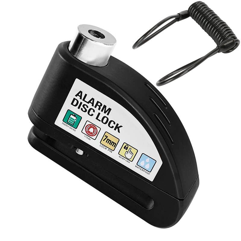 MetroLock Motorcycle Disc Brake Alarm Lock | 110dB Security, 6mm Pin, Alloy Body