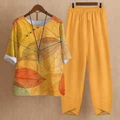 Poppy Women's Loungewear Set | Floral Print, Relaxed Fit Two Piece Set