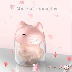 Humidificador mini con forma de gato de 150 ml