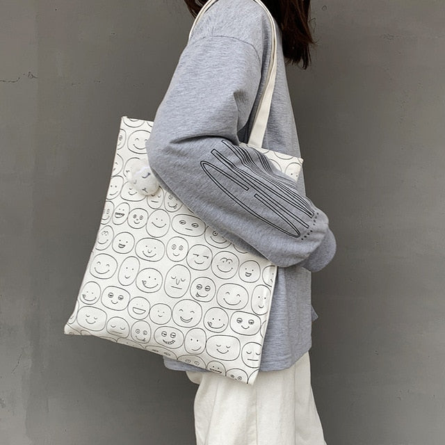 Canvas Shoulder Kpop Harajuku Bag