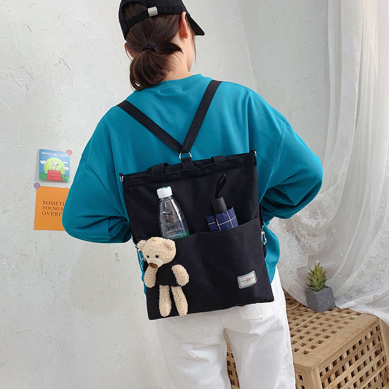 Cute Bear Eco Canvas Shoulder Bags