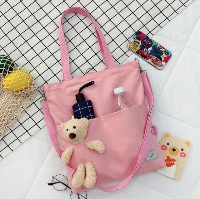 Cute Bear Eco Canvas Shoulder Bags