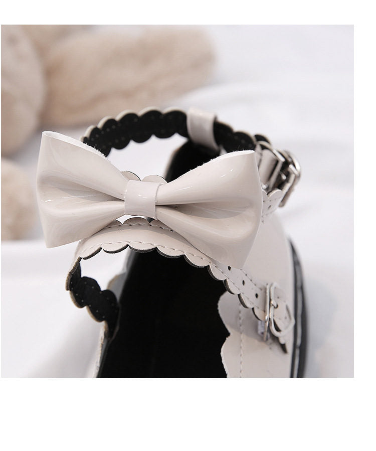 Cute Cross Straps Bow Mary Jane Shoes