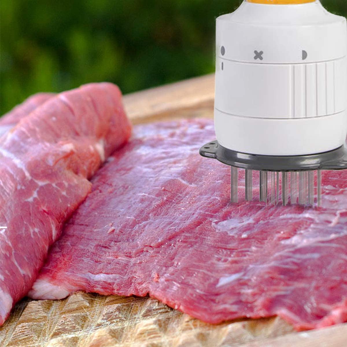 Attendrisseur de viande et injecteur de saveur 2 en 1