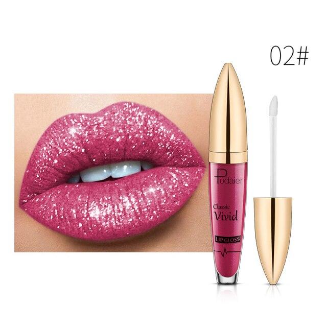 (HOT SALE!!!) 18 Color Diamond Shiny Long Lasting Lipstick