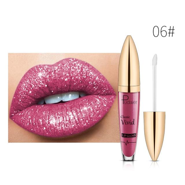 (HOT SALE!!!) 18 Color Diamond Shiny Long Lasting Lipstick