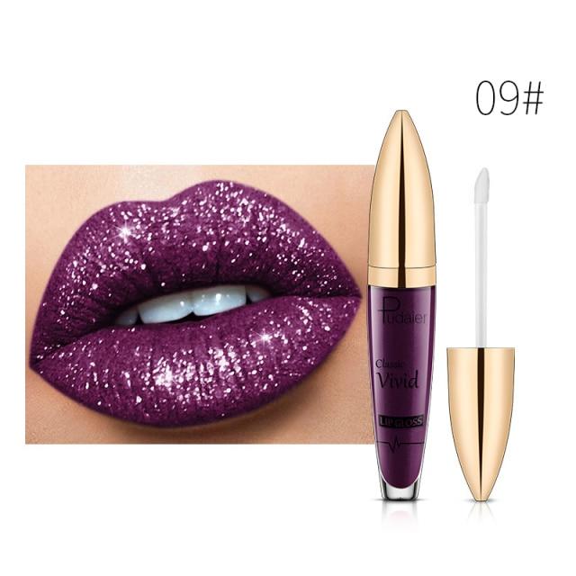 (HOT SALE!!!) 18 Color Diamond Shiny Long Lasting Lipstick