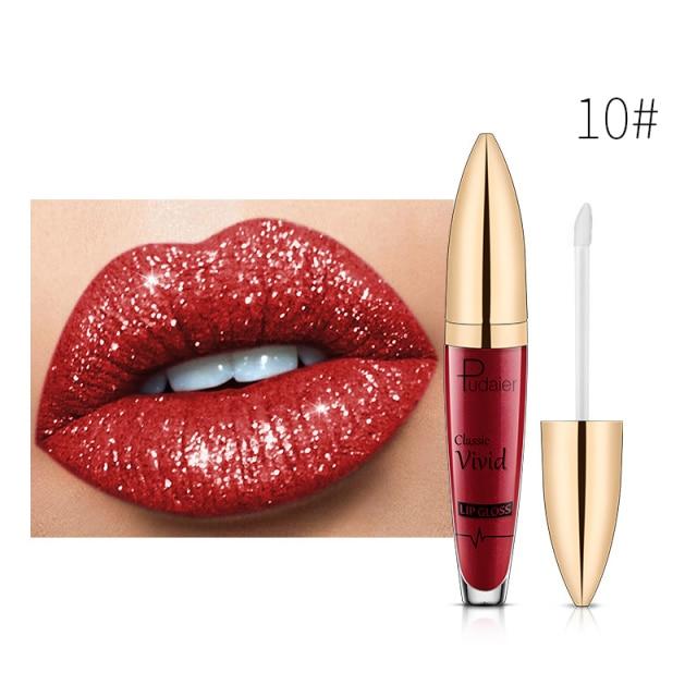 (HOT SALE!!!) 18 Color Diamond Shiny Long Lasting Lipstick