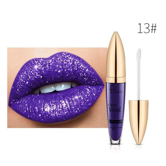 (HOT SALE!!!) 18 Color Diamond Shiny Long Lasting Lipstick