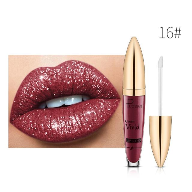 (HOT SALE!!!) 18 Color Diamond Shiny Long Lasting Lipstick