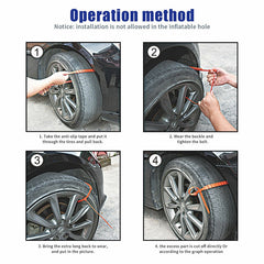 (NEW YEAR SALE) Reusable Winter Emergency Tire Cables