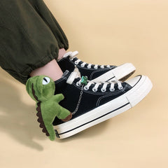 Anime Dinosaurs High Tops Canvas Shoes