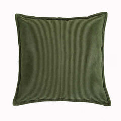 Ribbed Corduroy Throw Pillow in Earthy Tones – Soft and Versatile 18x18 Inches