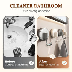 SecureHold Suction Hooks | No-Drill 3-Pack for Shower, Kitchen & Office
