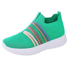 Serra Women's Breathable Knit Slip-On Sneakers | Lightweight PVC Sole