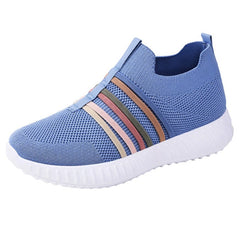 Serra Women's Breathable Knit Slip-On Sneakers | Lightweight PVC Sole