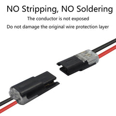 SnapLink 2-Pin Lever Wire Connectors | Tool-Free LED Strip Wiring