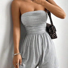 Strapless Contour Jumpsuit | Lightweight Stretch Fit for Day-to-Night Wear