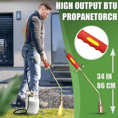 Wildroot 1,900,000 BTU Propane Yard Torch | 10-Ft Hose for Weed and Ice Control