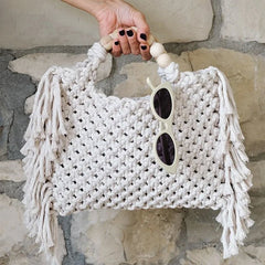 Woven Whimsy Crochet Tote | Chunky Open-Knit Design